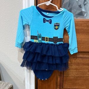 Posh Peanut Police Tulle Bodysuit Dress